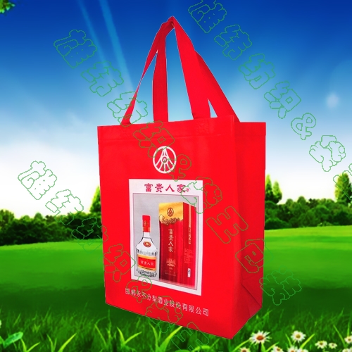 正規(guī)的覆膜無紡布手提袋酒袋 正規(guī)的覆膜無紡布手提袋酒袋